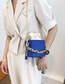 Fashion Creamy-white Pu Drawstring Square Crossbody Bag