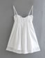 Fashion White Solid Lace Slip Dress