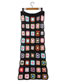 Fashion Color Colorful Crochet Granny Skirt