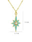 Fashion Silver Bronze Diamond Drip Oil Star Necklace