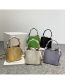 Fashion Violets Pu Lychee Silk Scarf Hand-held Messenger Bag