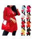 Fashion Red Polyester Long Sleeve Double Breasted Blazer