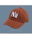 Fashion N8 Standard - Orange Cotton Embroidered Baseball Cap