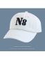 Fashion N8 Standard - Black Cotton Embroidered Baseball Cap