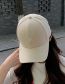 Fashion Beige Cotton Heart Letter Embroidered Baseball Cap