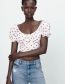 Fashion Cherry Cherry Embroidered Crop Top