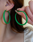 Fashion Green Alloy Geometric Round Earrings