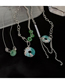 Fashion Necklace - Silver (titanium Steel) Alloy Stitching Jade Necklace