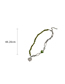 Fashion Green - Necklace Alloy Glass Love Gravel Splicing Chain Love Necklace