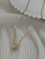 Fashion Gold-necklace Titanium Steel Set With Zirconium Tulip Necklace