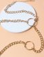 Fashion Gold Metal Geometric Ring Chain Body Chain