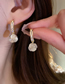 Fashion Gold Brass Zirconium Cat Eye Diamond Earrings