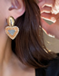 Fashion 19#gold Color Alloy Diamond Geometric Butterfly Stud Earrings