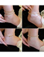 Fashion Anklet - Gold Color Square Geometric Iridescent Crystal Square Anklet