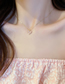 Fashion Pink Copper Inlaid Zirconium Heart Stud Earrings