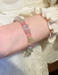 Fashion Bracelet - Transparent Crystal Irregular Beaded Heart Bracelet