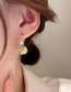 Fashion Ear Buckles - Gold Color Copper Inlaid Zirconium Cat Eye Safety Lock Earrings