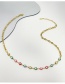 Fashion Color-3 Titanium Steel Drip Butterfly Chain Necklace