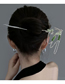 Fashion Hairpin - Green Alloy Diamond Sword Hairpin