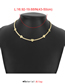 Fashion Gold Color Alloy Snake Bone Chain Love Necklace