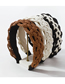 Fashion Khaki Leather Twist Braided Headband
