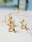 Fashion Gold Color Titanium Steel Gold-plated Three-dimensional Balloon Dog Necklace Pendant
