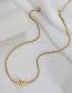 Fashion Gold Color Titanium Gypsophila Bead Necklace