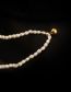 Fashion Gold Color Plastic Pearl Beaded Necklace