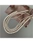 Fashion 6mm-no Tail Piece Plastic Pearl Beaded Necklace Set