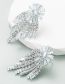 Fashion Silver Alloy Diamond Tassel Earrings