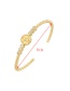 Fashion Gold-2 Bronze Zircon Bear Bracelet
