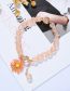 Fashion Orange Popcorn Beaded Daisy Bracelet