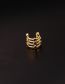 Fashion 10# Metal Zirconium Serpentine Starburst Bee Starfish Leaf Piercing Stud Earrings