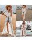 Fashion Zs1784 White Cutout Lace Sunscreen Cardigan