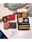 Fashion Letter D Girl Fabric Letter Patch Square Hair Clip