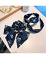 Fashion Bow Hair Tie Fabric Print Bow Crinkle Headband