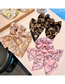Fashion Chain Pink Fabric Print Bow Crinkle Headband