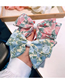 Fashion Korean Pink Fabric Print Bow Hair Clip