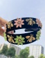 Fashion Black Fabric Alloy Diamond Flower Bee Headband (3cm)