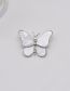 Fashion Silver Alloy Pearl Butterfly Brooch