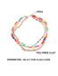 Fashion Color Alloy Chain Beaded Beaded Ceramic Woven Multilayer Necklace