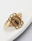 Fashion 6# Brass Diamond Eye Ring