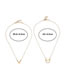 Fashion Butterfly Alloy Hollow Butterfly Necklace Set