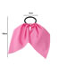 Fashion Pink Fabric Print Streamer Hair Rope Set