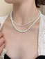 Fashion 4# Large And Small Pearl Beaded Double Necklace