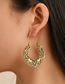 Fashion White K 3233 Alloy Geometric Cutout Drop Earrings