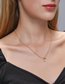 Fashion Silver Copper And Diamond Peach Necklace