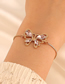 Fashion Silver Crystal Cutout Butterfly Bracelet