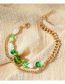 Fashion Gold Alloy Glass Love Mushroom Pearl Beaded Bracelet