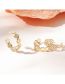 Fashion Gold Alloy Geometric Flower Cutout Foot Ring Set